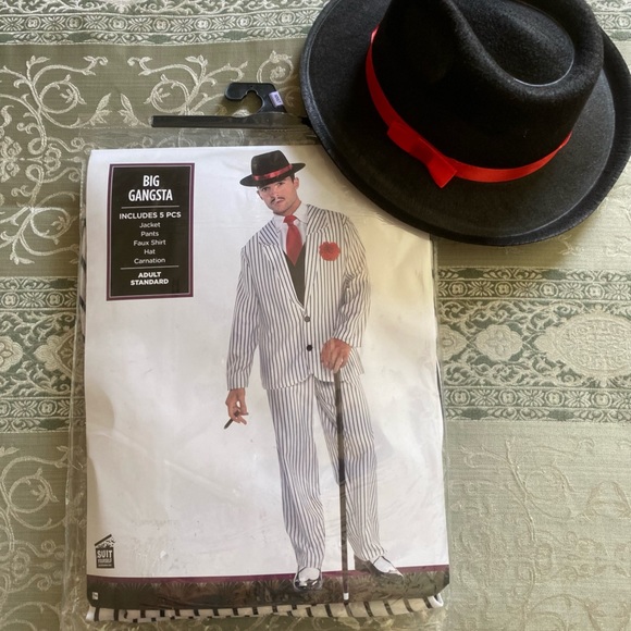 GANGSTER "BIG GANGSTA" 5PC ADULT COSTUME SIZE STANDARD 🌟NWT🌟 - Picture 5 of 13